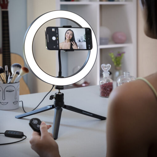 Selfie Lichtring mit Stativ und Fernbedienung Youaro IG