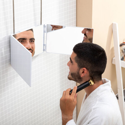 Badezimmerspiegel mit LED-Licht und 360 ° -Sicht SelfKut IG